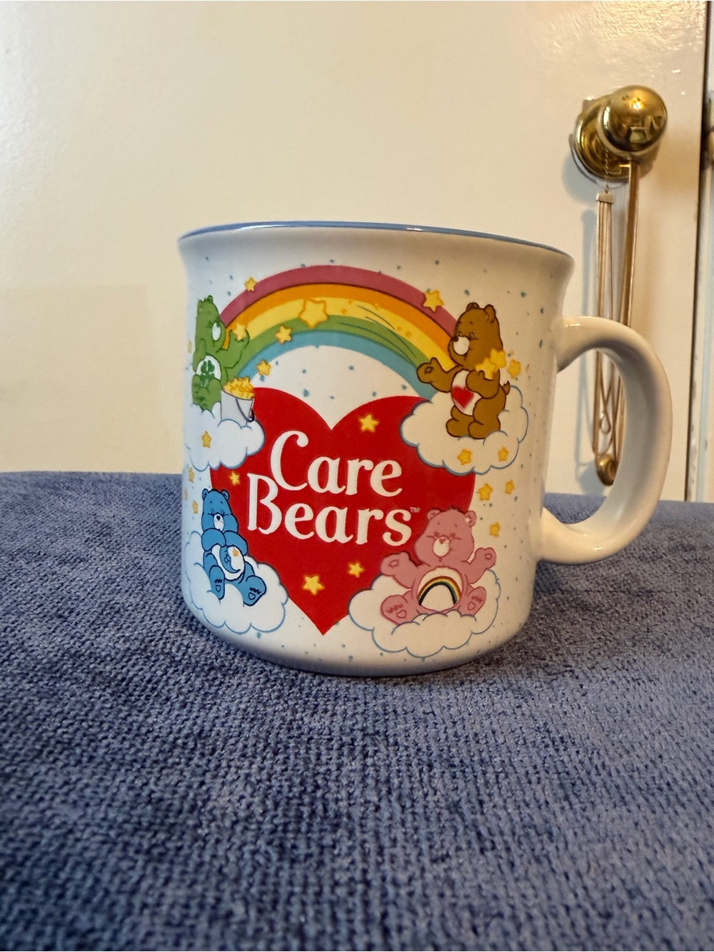 Care Bears White Mug with Red Heart and Rainbow
